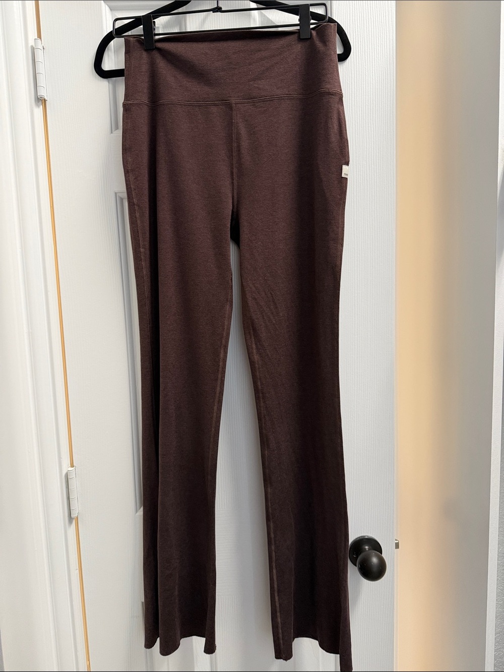 Vuori women’s Brown High-Waist Flare Pants